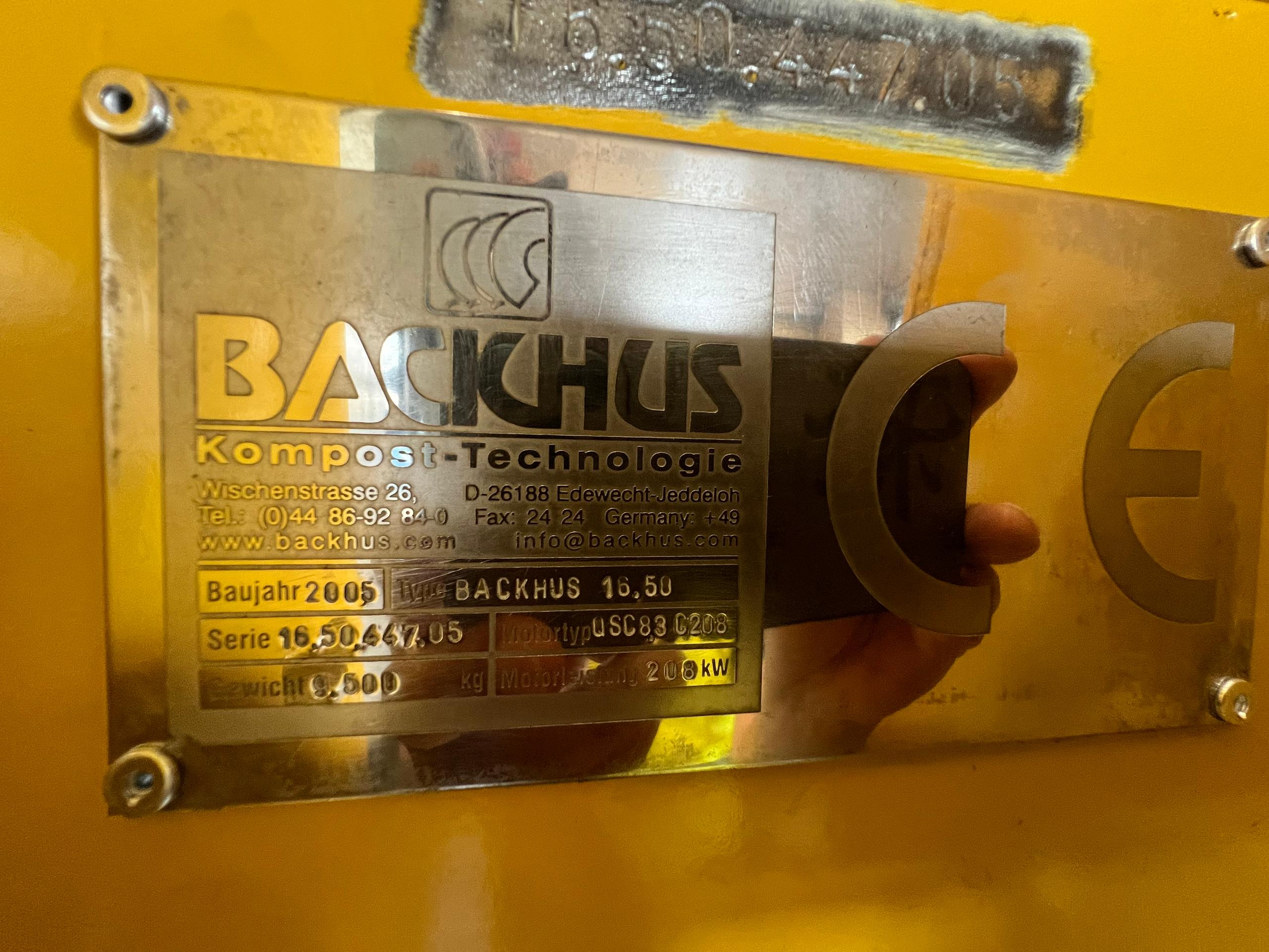 BACKHUS 16.50: Built in 2005