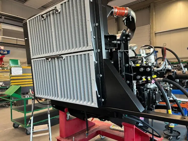 Cooling System Prepared for Assembly