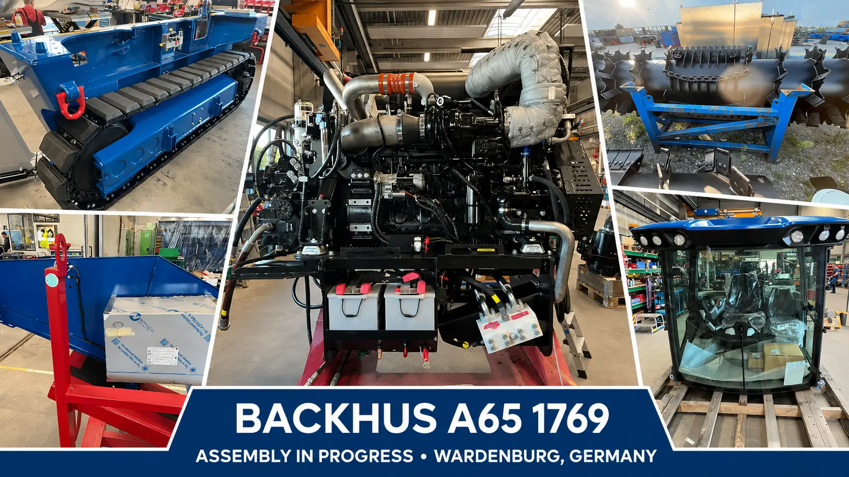 Workshop Assembly in progress for BACKHUS TURNER MACHINE A65 1769